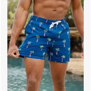 Chubbies “Tree Myself and I” Swim Shorts - Palm Tree | 5.5” Inseam - Medium